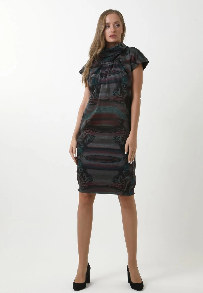 Miglior prezzo π Madam-T Donna Vestito Estivo - Grau, Aqua π₯ - immagine 2