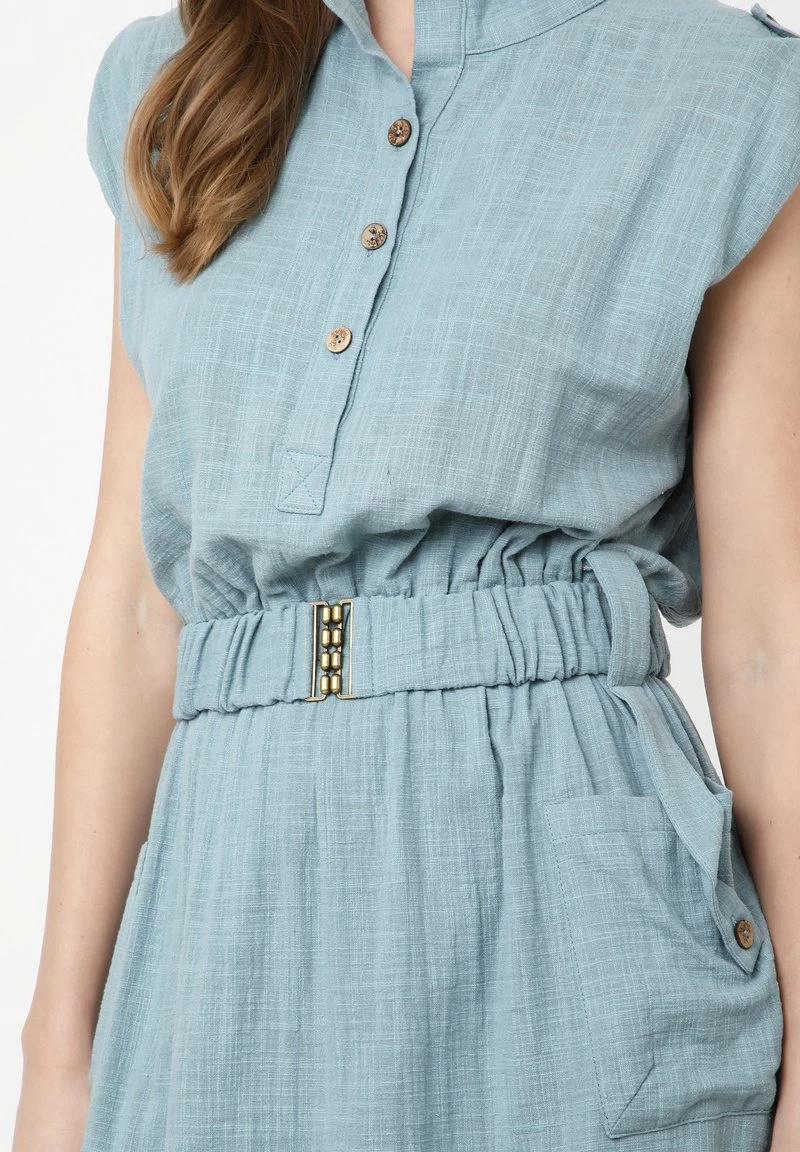 Vendita calda π Madam-T Donna LUSIA - Abito A Camicia - Grau Blau π - immagine 6