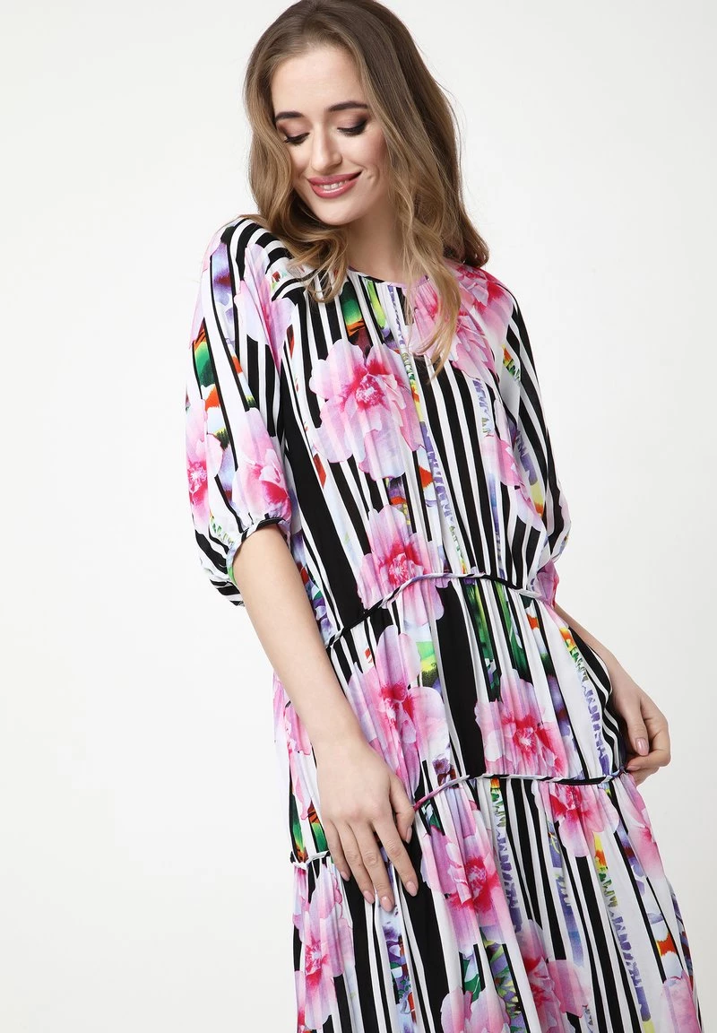 Le migliori recensioni di π€© Madam-T Donna GRETELE - Vestito Lungo - Weiß Rosa π - immagine 7