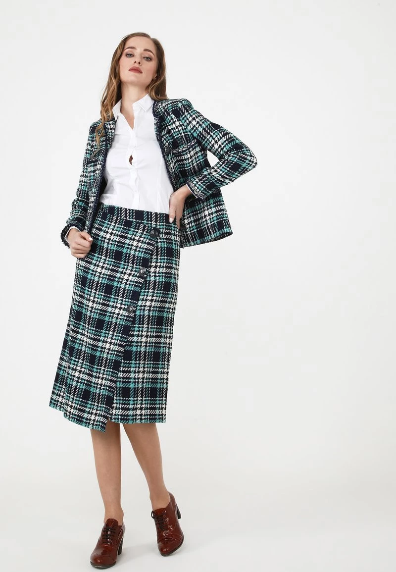 Presa π Madam-T Donna VIVIANA - Gonna A Portafoglio - Blau Meereswelle π₯° - immagine 2