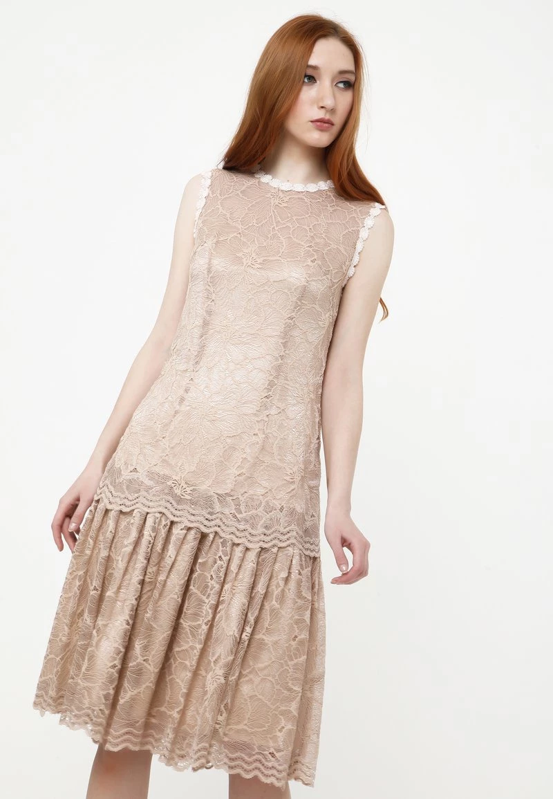 Vendita calda π₯ Madam-T Donna OTILIA - Vestito Elegante - Beige π€©