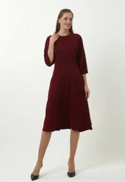 Miglior prezzo π Madam-T Donna Vestito Estivo - Weinrot π