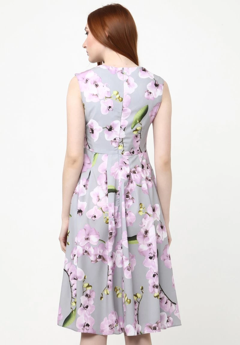 Miglior offerta 🧨 Madam-T Donna KANTRI - Vestito Estivo - Grau, Lila ❤️ - immagine 3