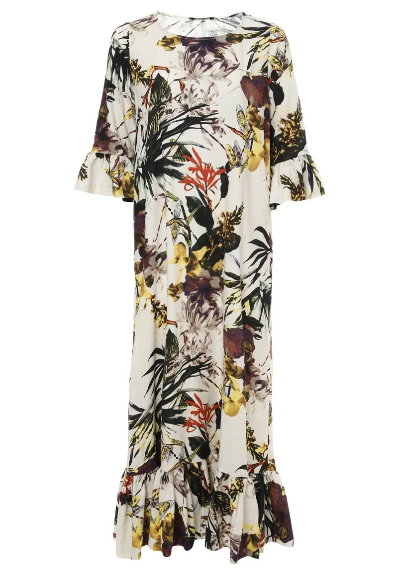 Bilancio π₯ Madam-T Donna Vestito Lungo - Milchig Gelb π - immagine 7