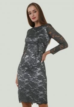 Buono π Madam-T Donna TROPICANA - Vestito Elegante - Grau π