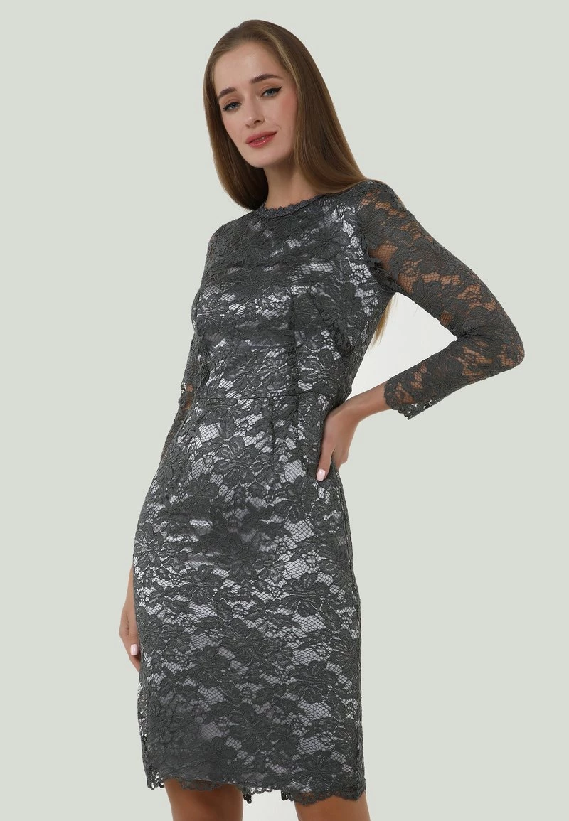 Buono π Madam-T Donna TROPICANA - Vestito Elegante - Grau π