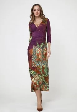 I primi 10 π₯ Madam-T Donna GRENADE - Vestito Lungo - Flieder Gelb π