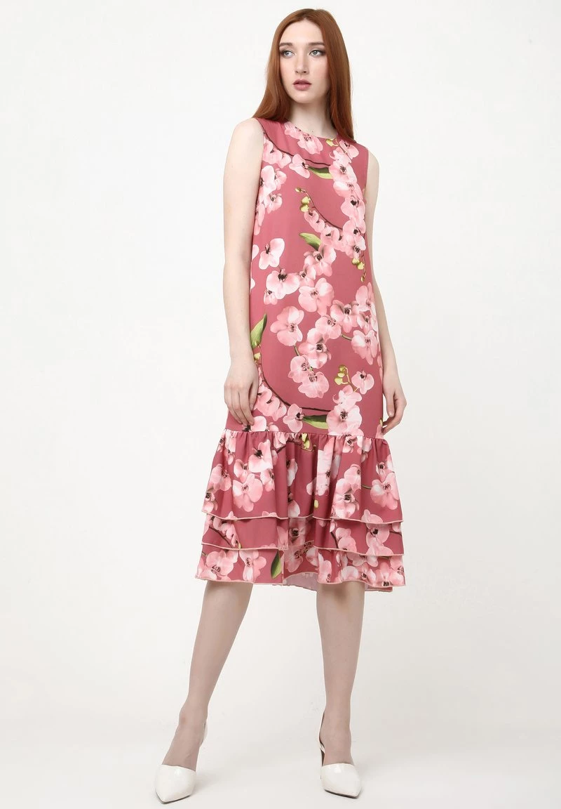 Sconto π Madam-T Donna GAISA - Vestito Estivo - Rosa, Grün π―