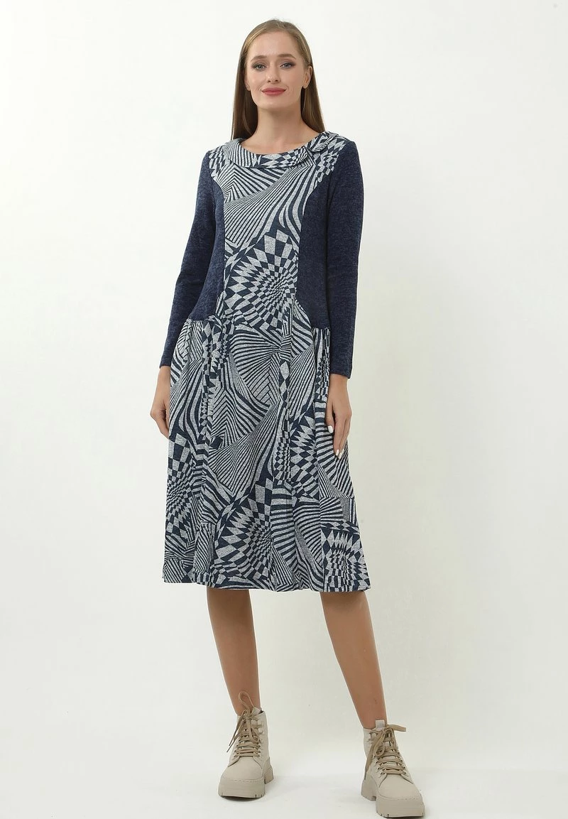 Vendita all'ingrosso ❤️ Madam-T Donna PATRICIA - Vestito Estivo - Grau/blau ⭐ - immagine 2