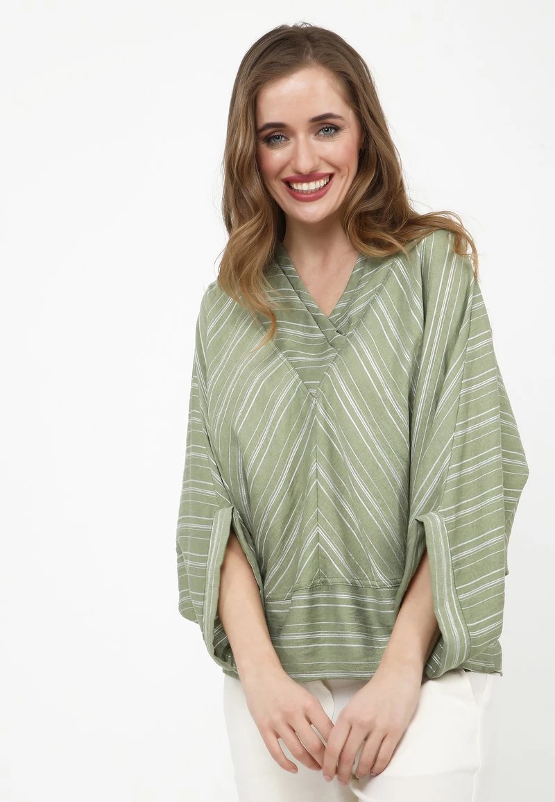 A buon mercato 𧨠Madam-T Donna LORETTA - Camicetta - Khaki, White π - immagine 4