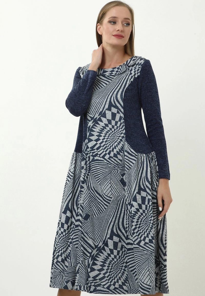 Vendita all'ingrosso ❤️ Madam-T Donna PATRICIA - Vestito Estivo - Grau/blau ⭐ - immagine 3