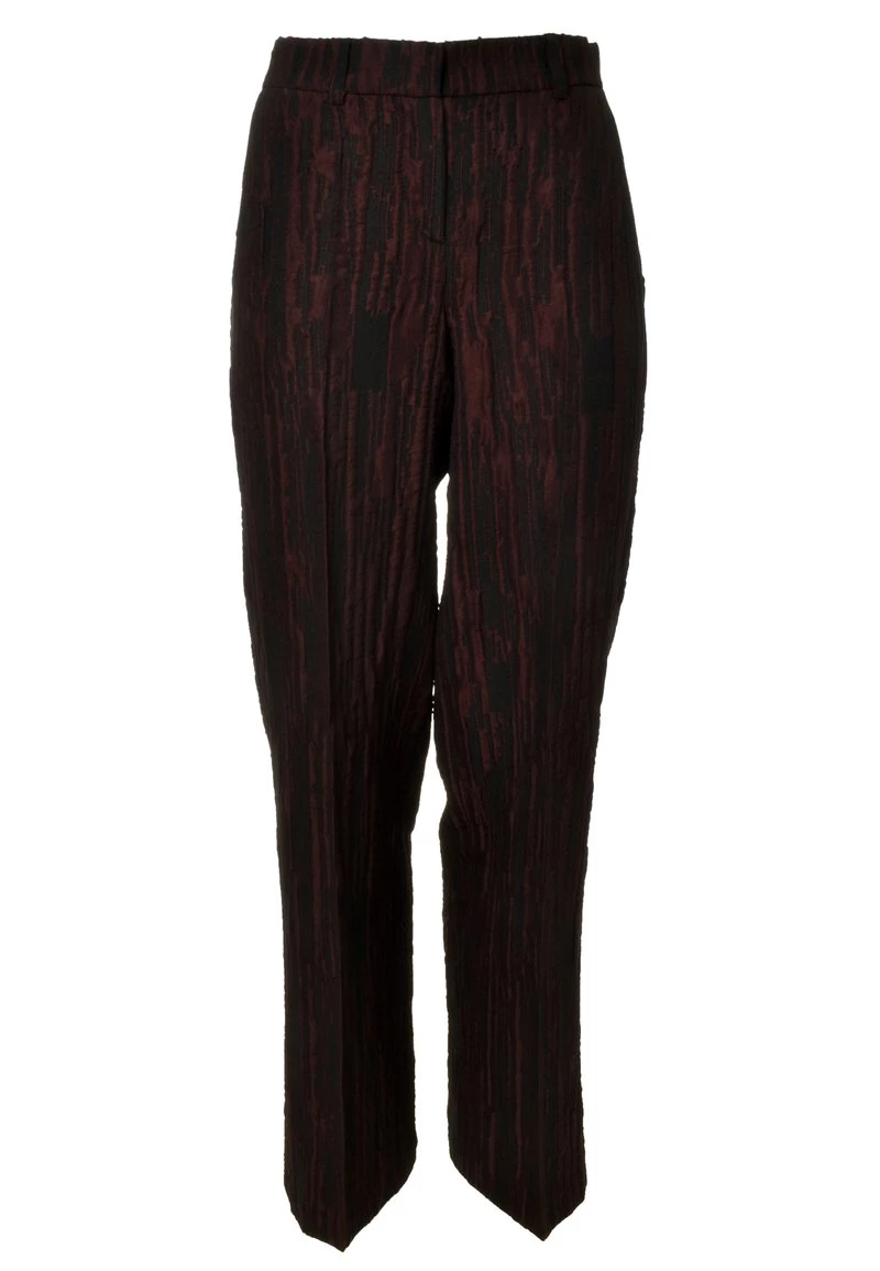 Vendita all'ingrosso π Madam-T Donna ROZALIA - Pantaloni - Black/burgundy β¨ - immagine 7