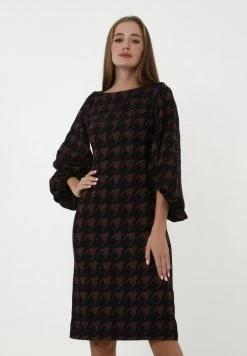 Migliore vendita 👏 Madam-T Donna ULANA - Vestito Estivo - Schwarz/rot 😉