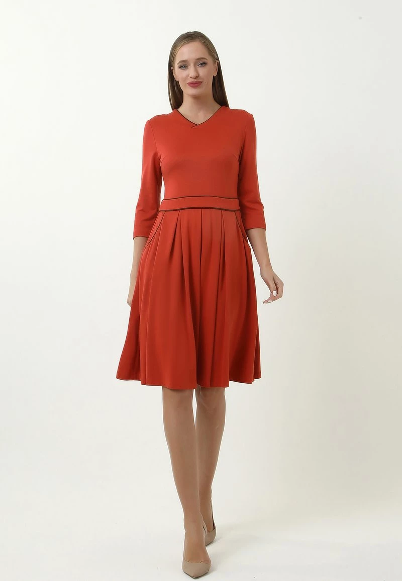 Sconto π₯ Madam-T Donna Vestito Estivo - Terrakotta β¨ - immagine 2