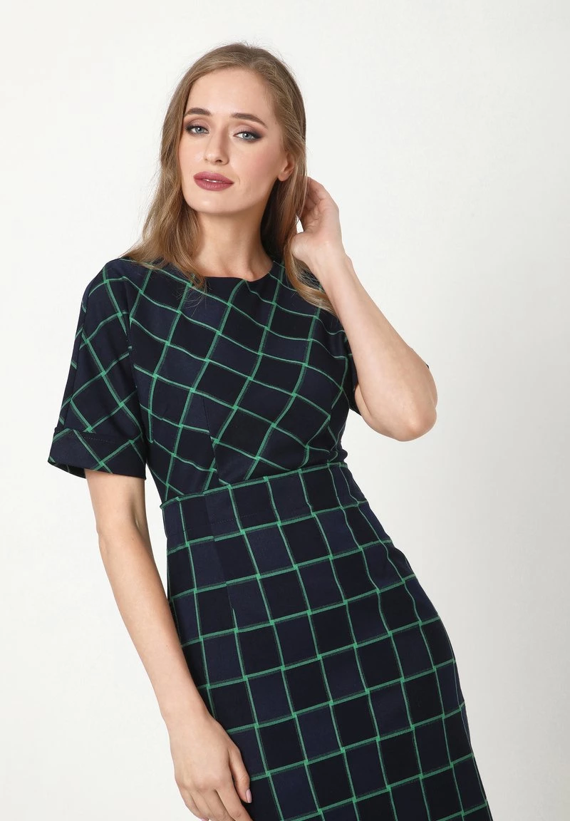 Vendita all'ingrosso 𧨠Madam-T Donna ALTEA - Vestito Di Maglina - Blau Grün π€© - immagine 4