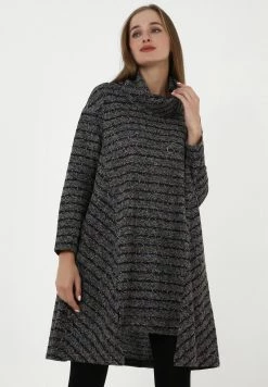 Nuovo di zecca π Madam-T Donna SHELBY - Abito In Maglia - Grau Hellbraun π