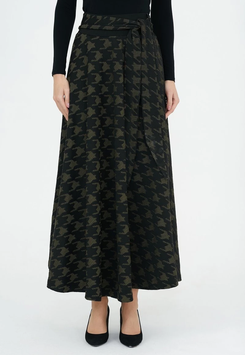 A buon mercato β Madam-T Donna ROCK RITA - Gonna Lunga - Black/khaki π