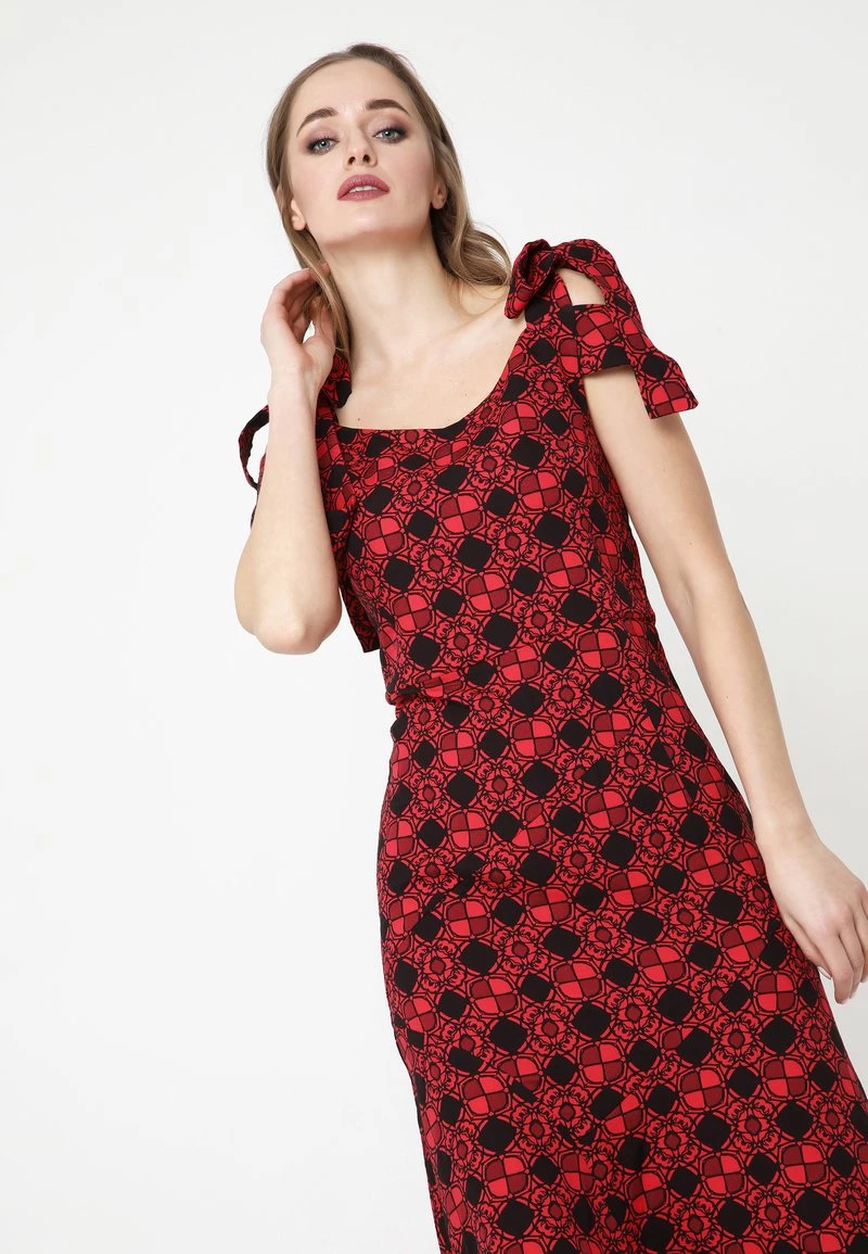 I primi 10 β Madam-T Donna Vestito Estivo - Schwarz Rot 𧨠- immagine 6