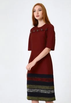 Le migliori recensioni di ❤️ Madam-T Donna NOELLA - Tubino - Wein Rot, Hellgrün 🤩