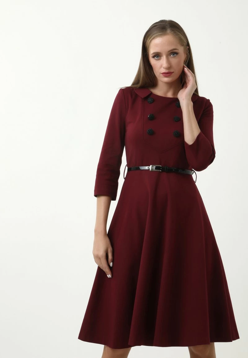 Bilancio π― Madam-T Donna VESTA - Vestito Estivo - Weinrot β