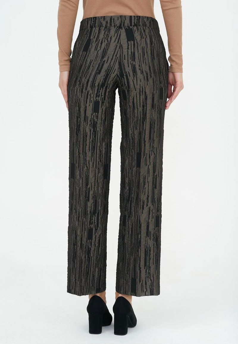 Vendita all'ingrosso π Madam-T Donna ROZALIA - Pantaloni - Black/khaki π - immagine 3