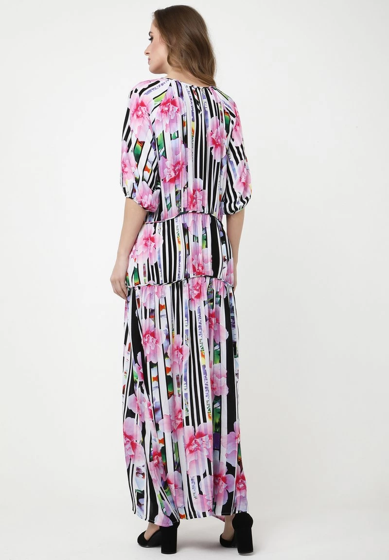 Le migliori recensioni di π€© Madam-T Donna GRETELE - Vestito Lungo - Weiß Rosa π - immagine 3