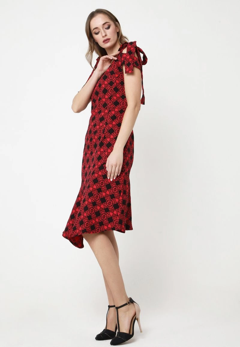 I primi 10 β Madam-T Donna Vestito Estivo - Schwarz Rot 𧨠- immagine 4