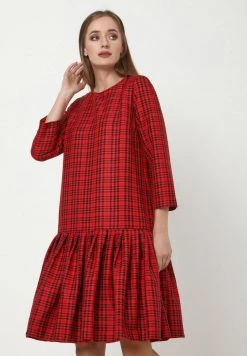 A buon mercato β€οΈ Madam-T Donna OTTILIANA - Vestito Estivo - Koralle, Schwarz π