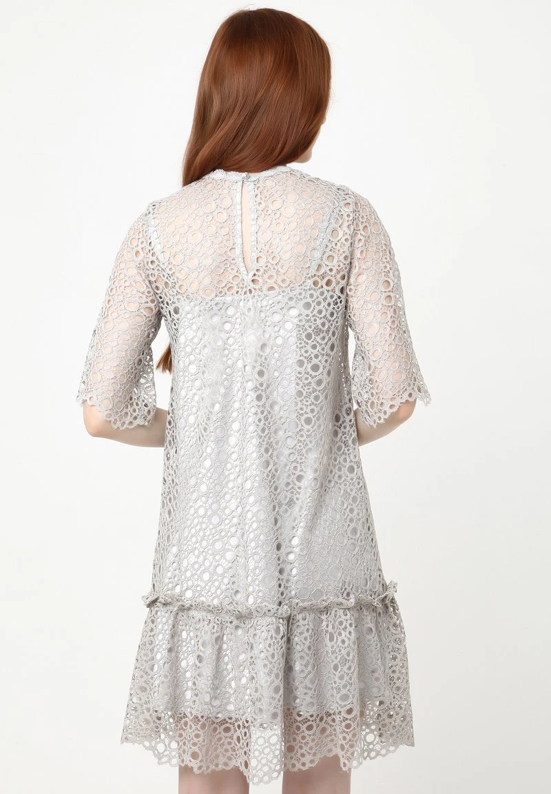 Bilancio π Madam-T Donna FIKERA - Vestito Elegante - Grau π - immagine 3