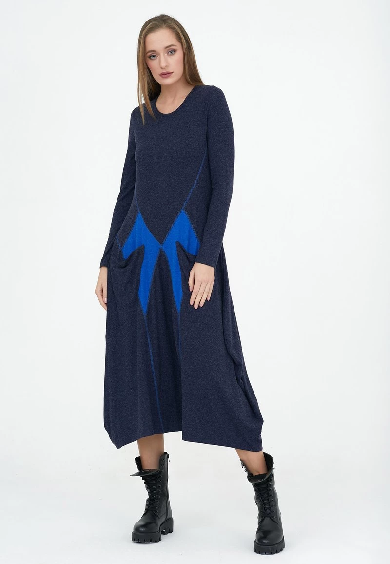 Presa β¨ Madam-T Donna GIZELINA - Vestito Di Maglina - Indigo/ Blau π - immagine 2