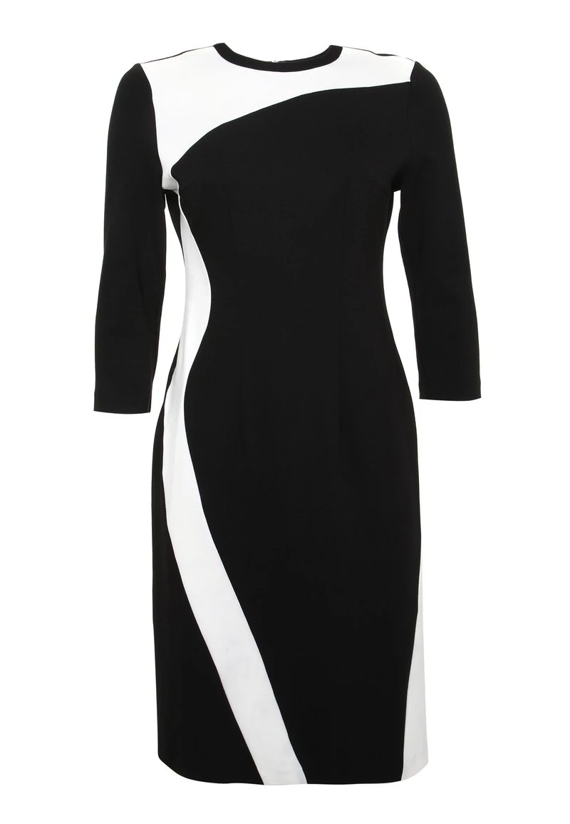 Miglior offerta π₯° Madam-T Donna SPARNADA - Vestito Di Maglina - Schwarz, Weiß π - immagine 6