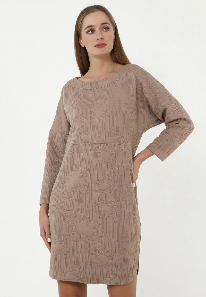 Sconto π Madam-T Donna LEONIE - Tubino - Dunkel Beige π₯