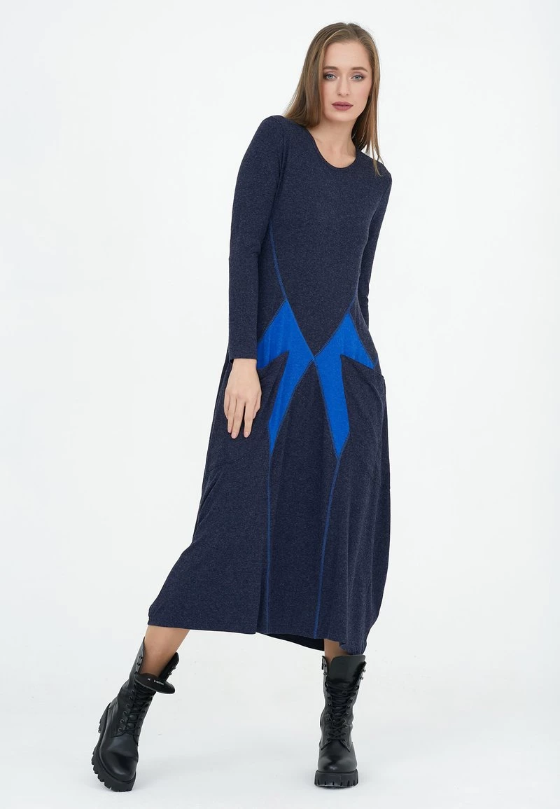 Presa β¨ Madam-T Donna GIZELINA - Vestito Di Maglina - Indigo/ Blau π - immagine 6