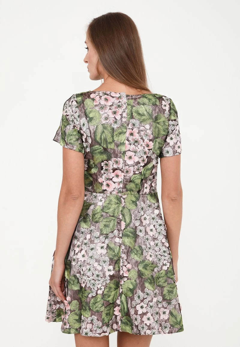 Acquistare π― Madam-T Donna AGAVA - Vestito Elegante - Rosa, Grün βοΈ - immagine 3