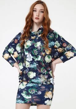 Vendita all'ingrosso 🔥 Madam-T Donna AZARINA - Vestito Estivo - Blau Grün 🎉