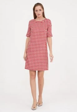 Acquistare 💯 Madam-T Donna ASPIRA - Vestito Estivo - Grüner Zig/ Rot 👍