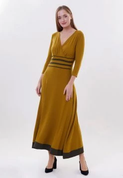 Miglior prezzo βοΈ Madam-T Donna GAVEIA - Vestito Lungo - Senf π