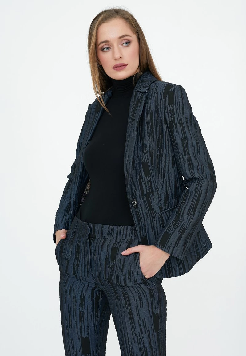I primi 10 π Madam-T Donna MANA - Blazer - Black / Blue π - immagine 6