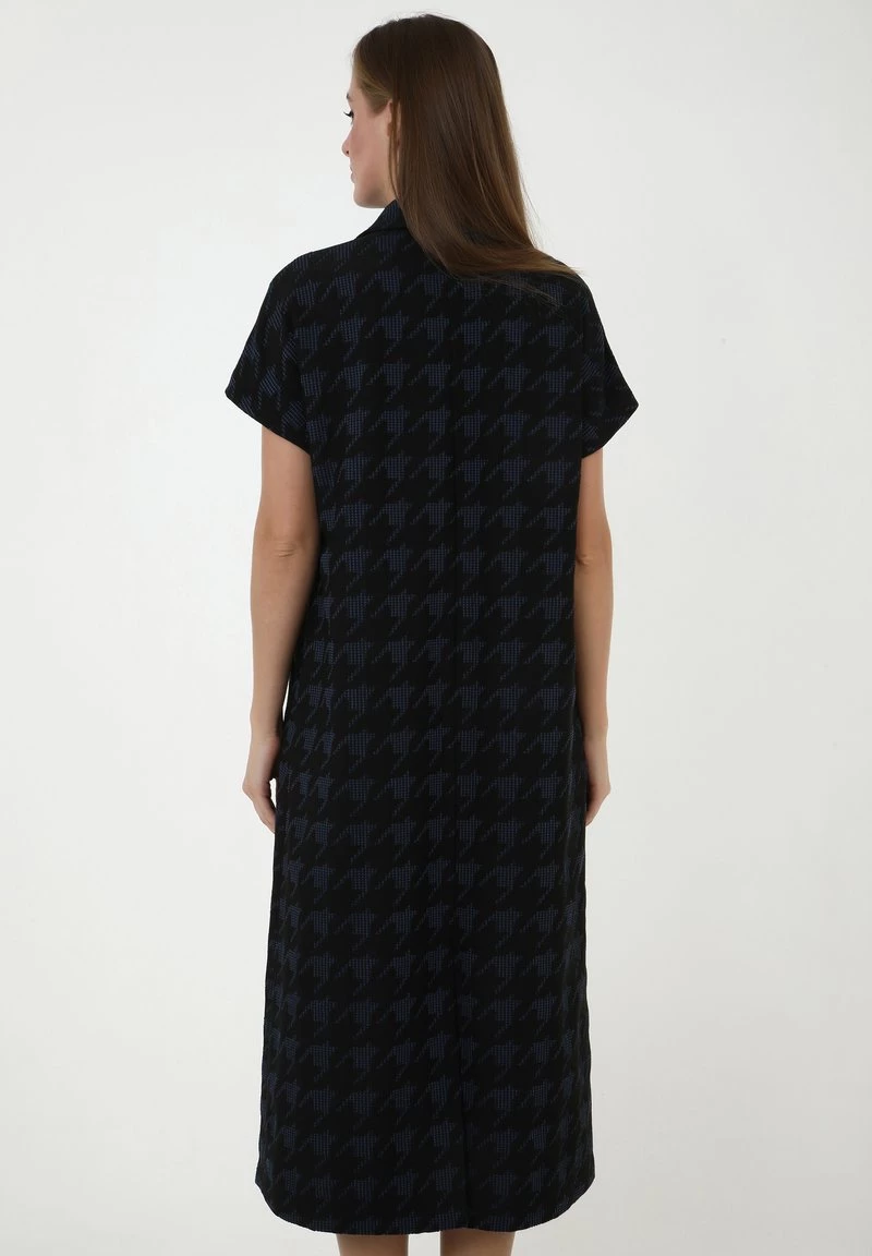 Bilancio π Madam-T Donna ITELIA - Vestito Di Maglina - Schwarz Blau π - immagine 3