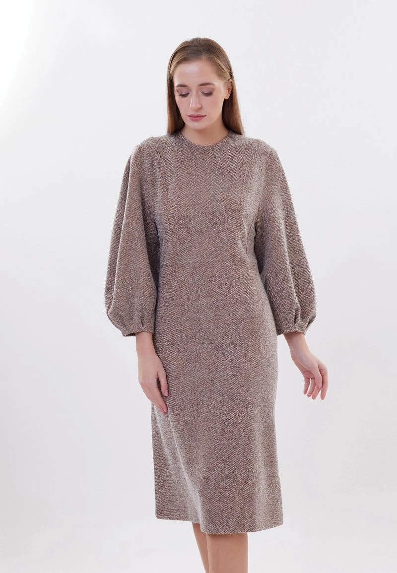 Migliore vendita π Madam-T Donna Vestito Estivo - Bla Utzk Senf π― - immagine 8