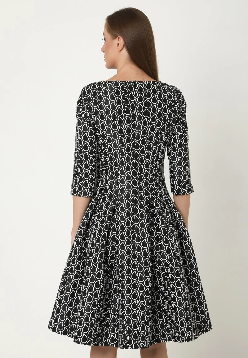 Vendita calda β Madam-T Donna Tubino - Schwarz Weiß β - immagine 3