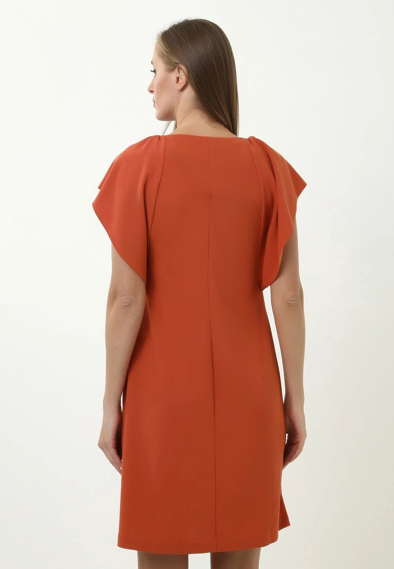 Nuovo di zecca 𧨠Madam-T Donna Vestito Estivo - Terrakotta π - immagine 4