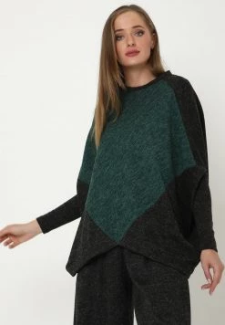 A buon mercato 🛒 Madam-T Donna EMMANA - T-shirt Con Stampa - Schwarz, Grün ⭐