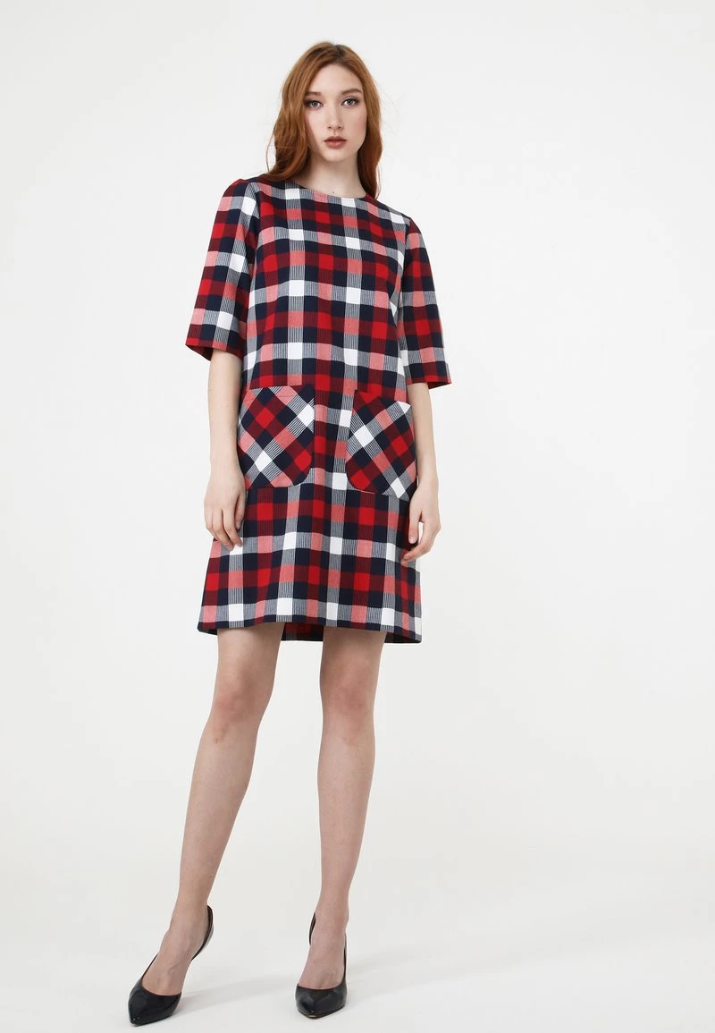 Miglior prezzo π Madam-T Donna Vestito Estivo - Blau Weiss π₯° - immagine 2