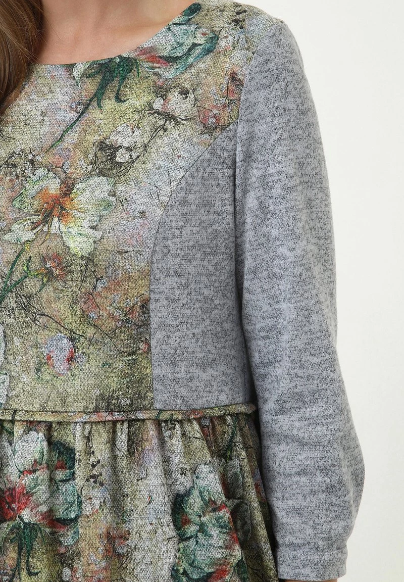 Nuovo π Madam-T Donna KLEID CHARLIS - Vestito Estivo - Oliv, Grau π₯° - immagine 8