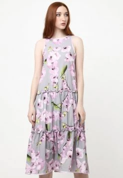 Vendita all'ingrosso ✨ Madam-T Donna LAZURINA - Vestito Estivo - Grau, Lila 🔥