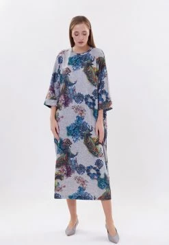 Sconto 🛒 Madam-T Donna FAILA - Vestito Estivo - Anthrazit Rosa 🌟