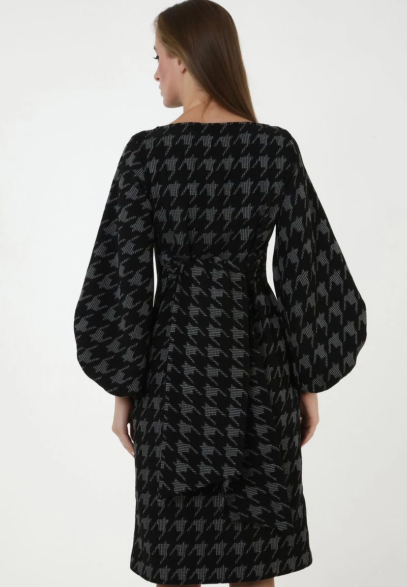 Vendita lampo π Madam-T Donna ULANA - Vestito Estivo - Schwarz/weiß π - immagine 3