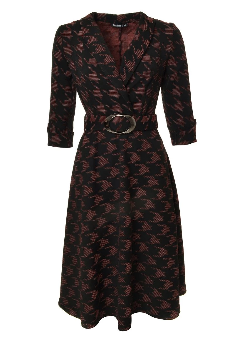 A buon mercato π₯° Madam-T Donna NENSI - Vestito Estivo - Schwarz, Rot π - immagine 8