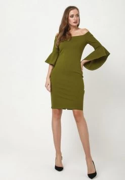 Presa ⭐ Madam-T Donna SABINA - Vestito Di Maglina - Khakifarben 😉